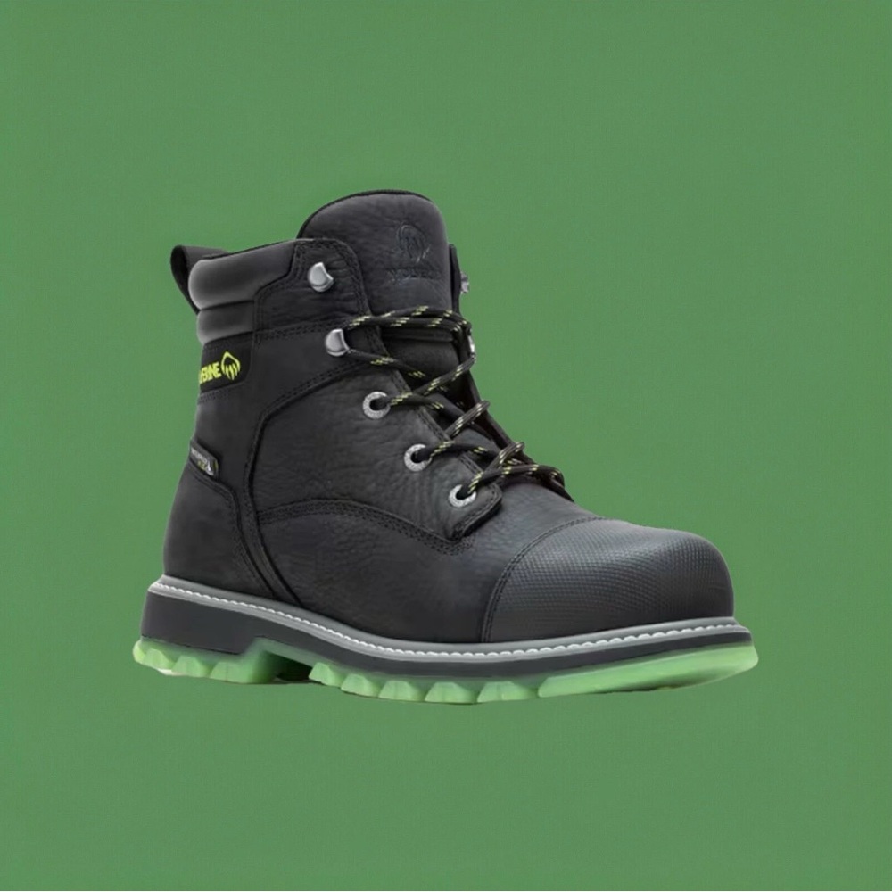 WOLVERINE FLOORHAND LX CAP-TOE STEEL-TOE 6" MEN’S WORK BOOT SZ 12 W231098 NWOB